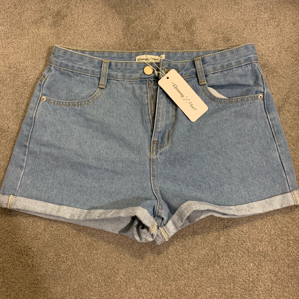 High Waisted Denim Shorts